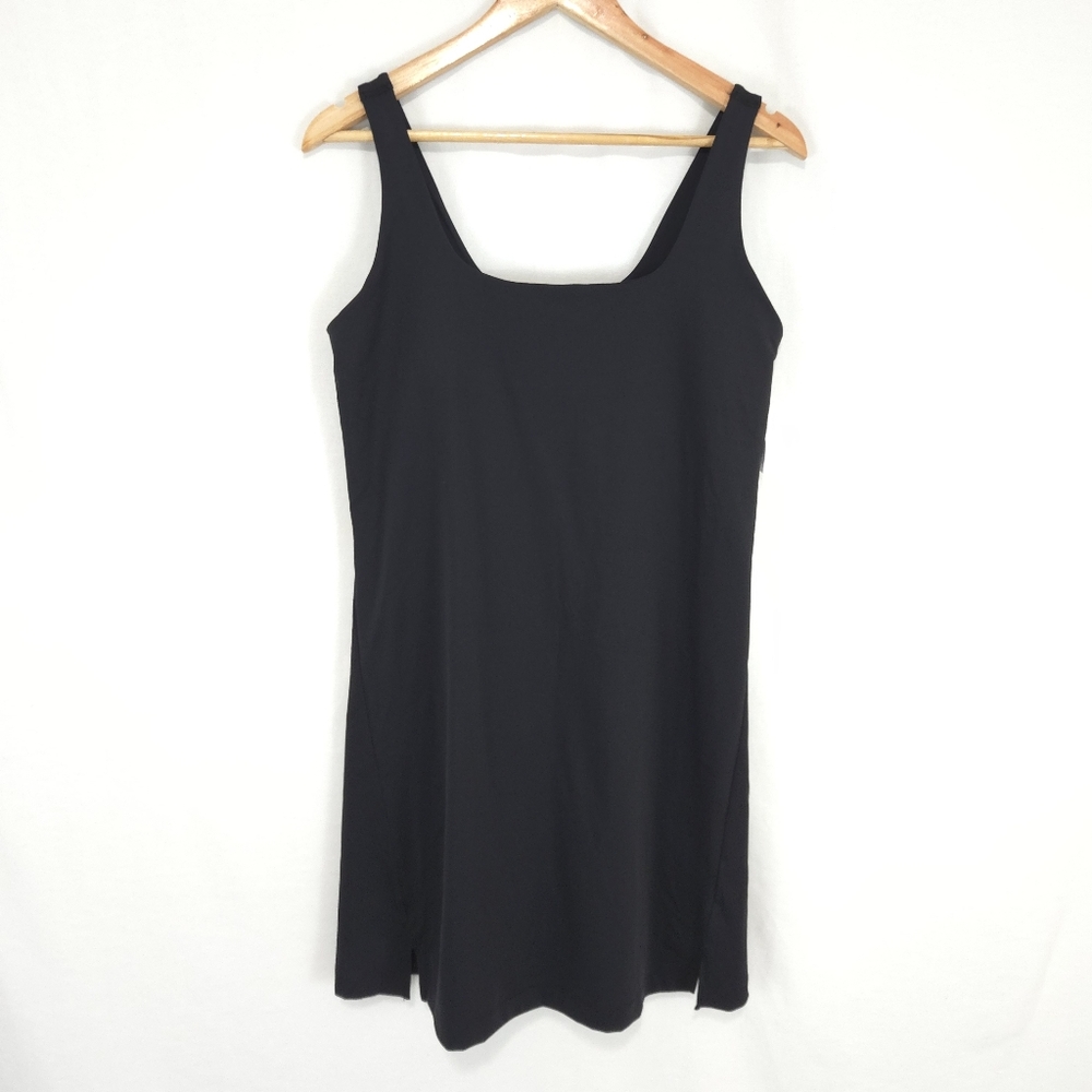 Old Navy Women's Black PowerSoft Square-Neck Athletic Dress